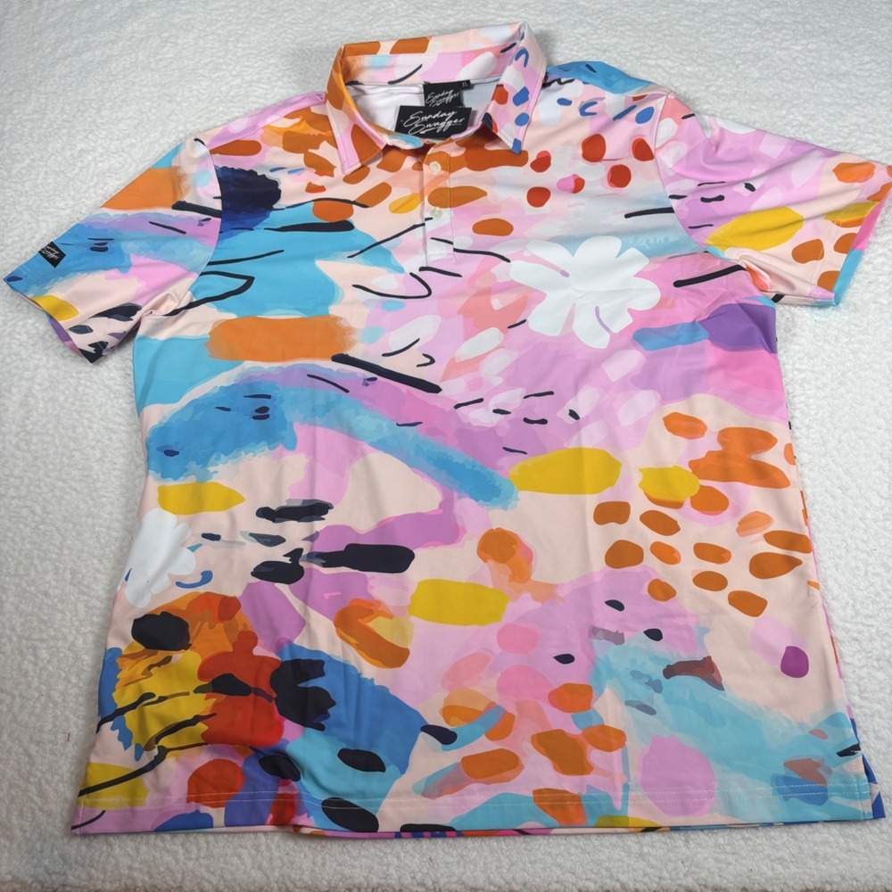 Sunday Swagger Men's X-Large Multicolor Golf Polo